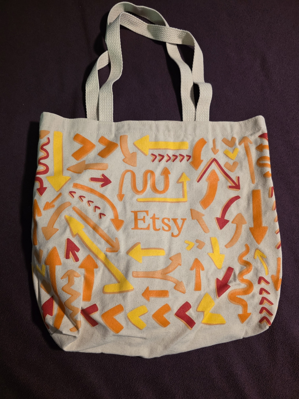 Calhoun & Co x Etsy Silkscreen Printed Canvas Tote Bag  Limited Edition